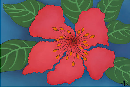 Kauai High-Biscus Art Print