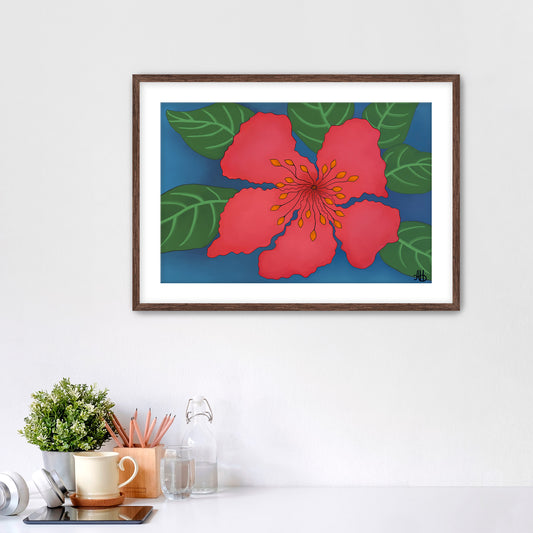 Kauai High-Biscus Art Print