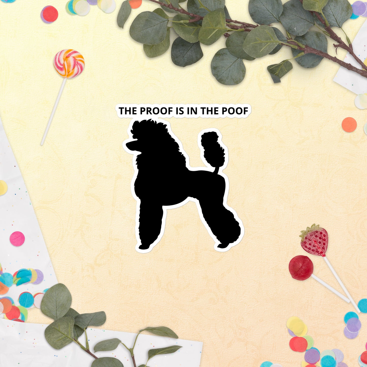 Poodle Bubble-free stickers