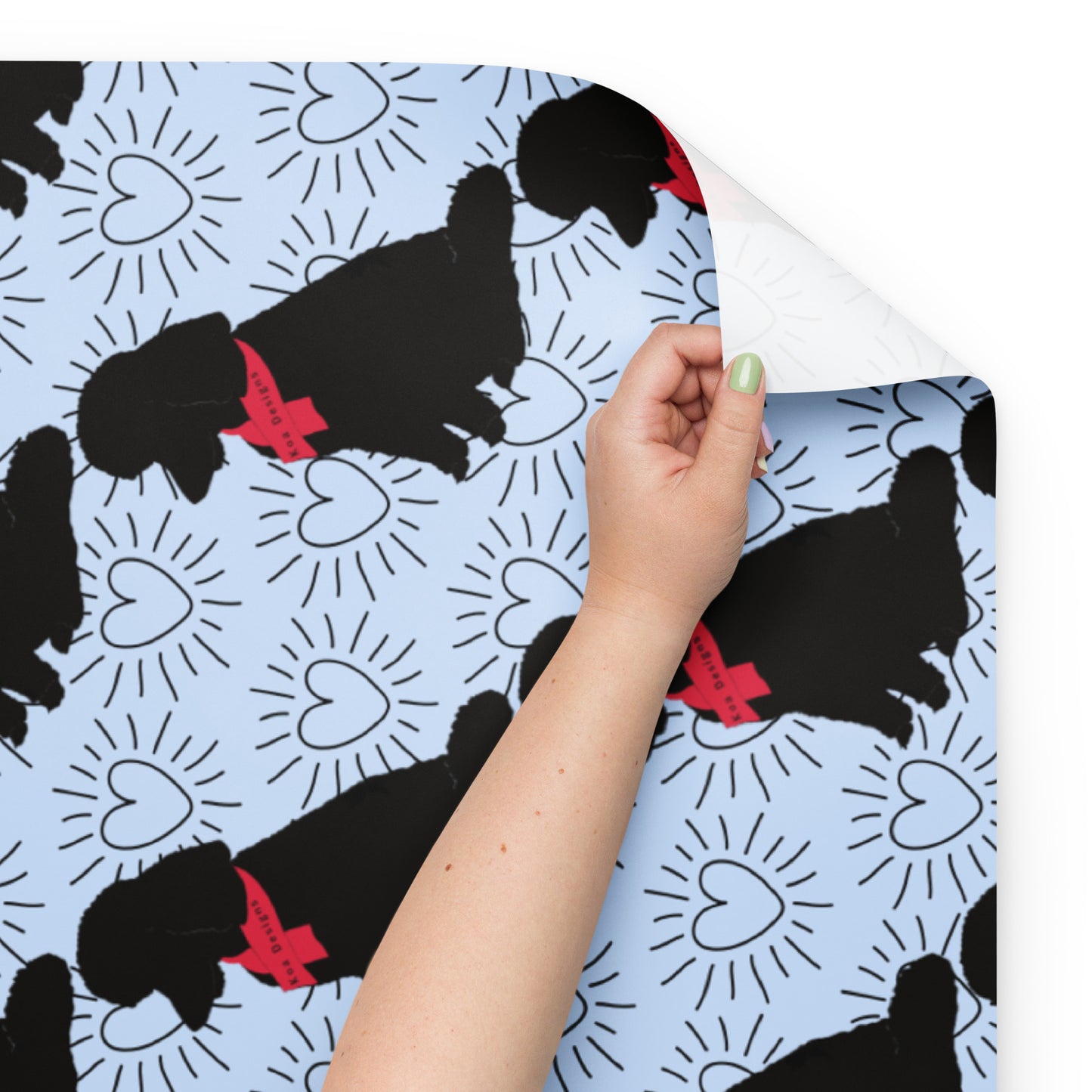Koa Designs Logo Blue Wrapping Paper Sheets