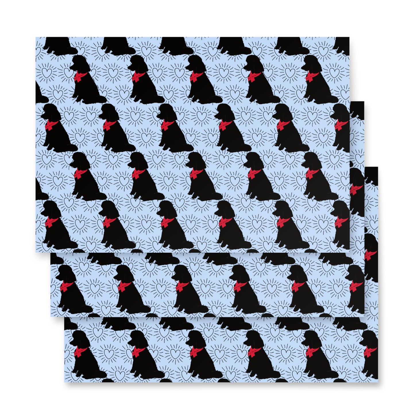 Koa Designs Logo Blue Wrapping Paper Sheets