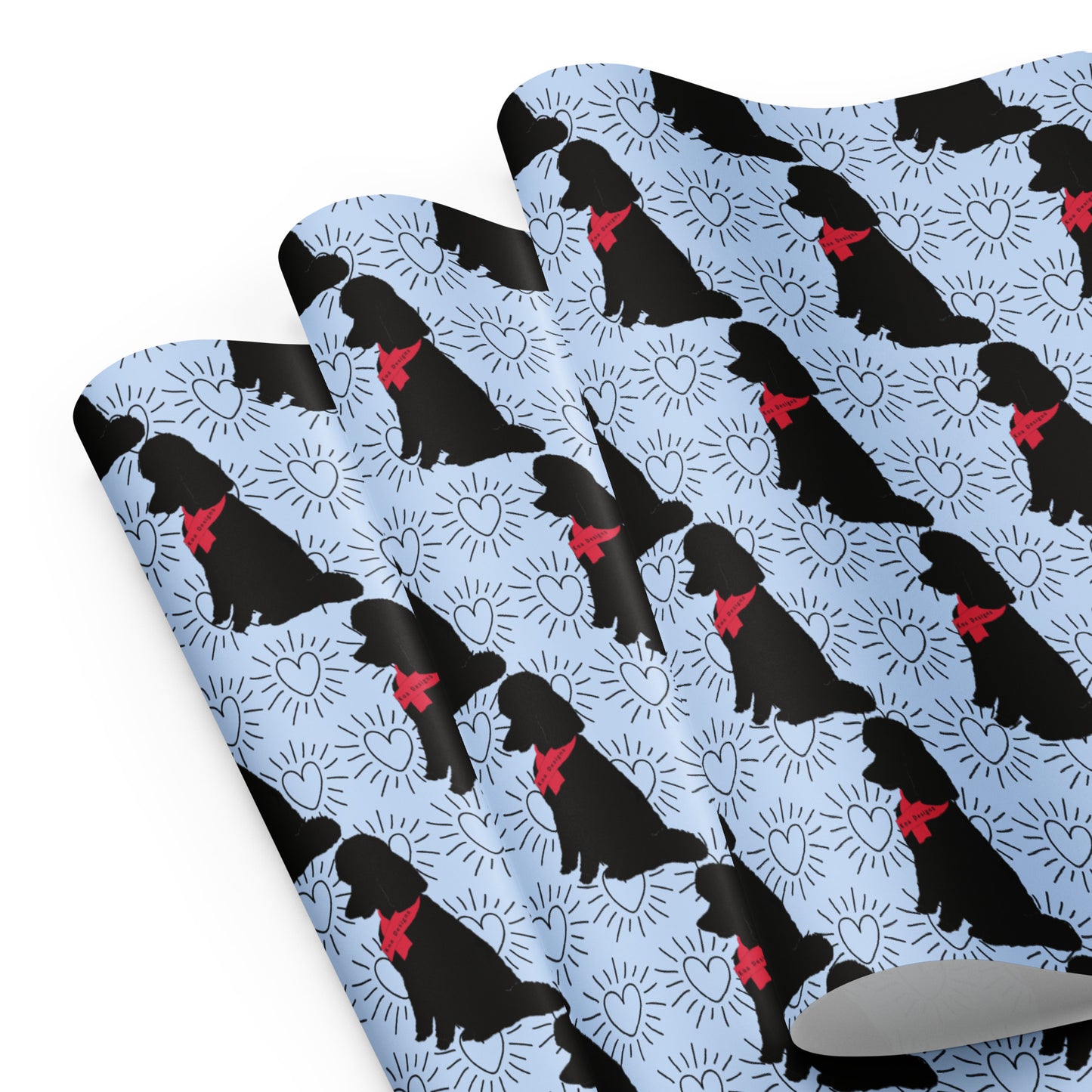 Koa Designs Logo Blue Wrapping Paper Sheets