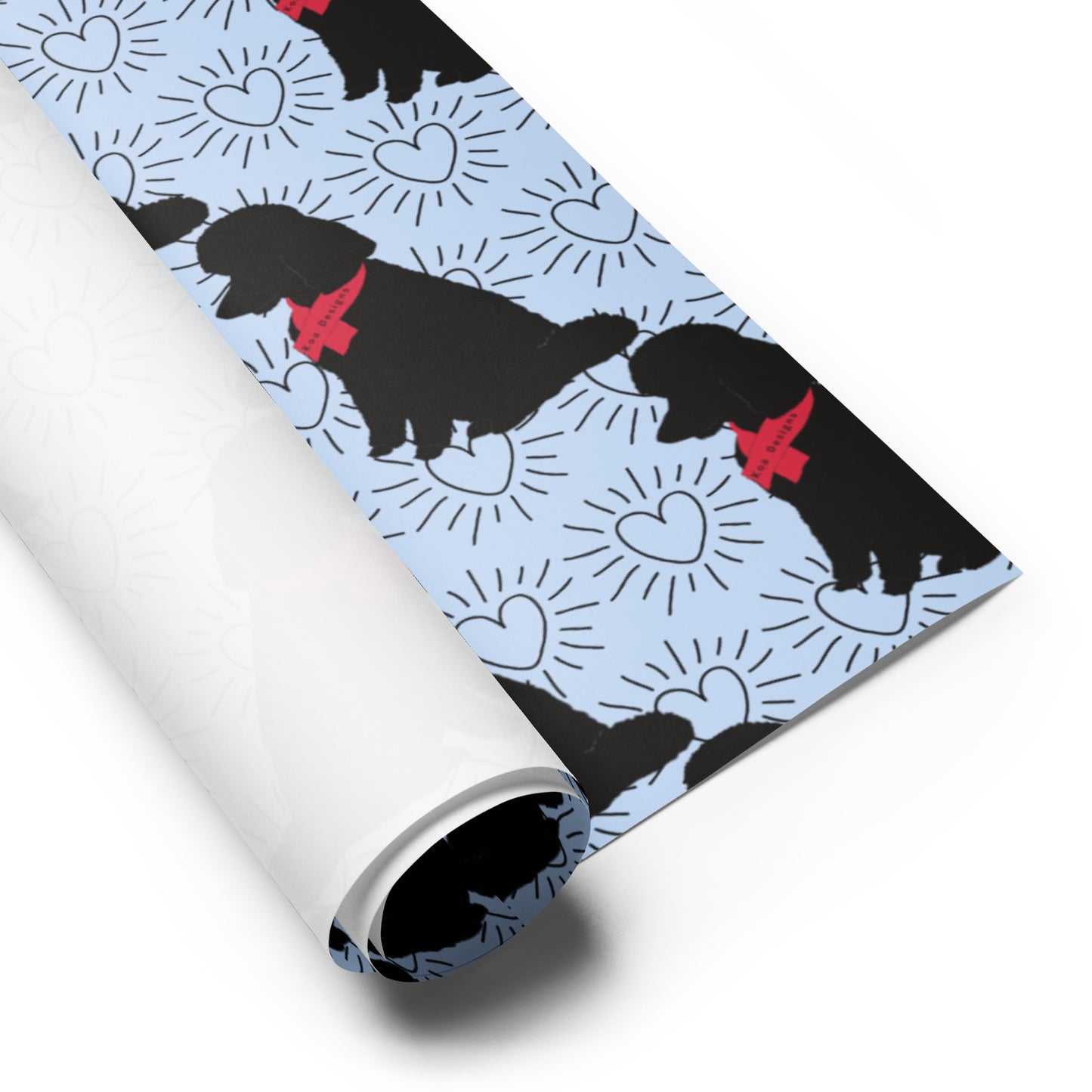 Koa Designs Logo Blue Wrapping Paper Sheets